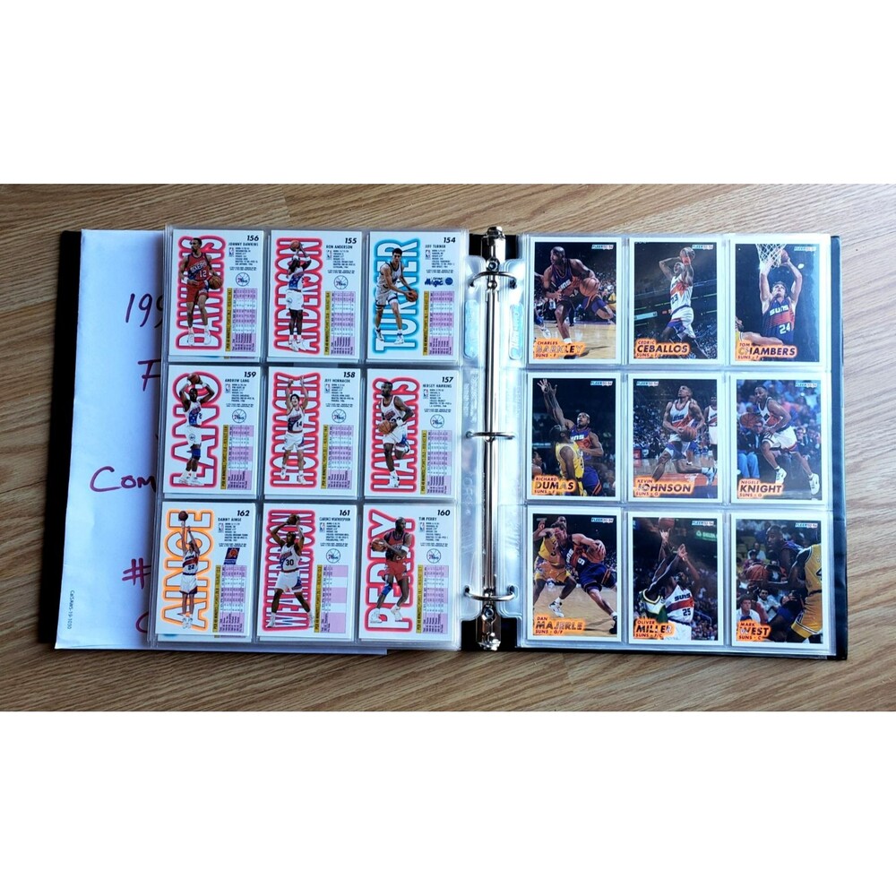 1993-94 Fleer NBA BASKETBALL COMPLETE SET SERIES 1 #1-240 W/BINDER & PROTECTORS - Picture 9 of 16